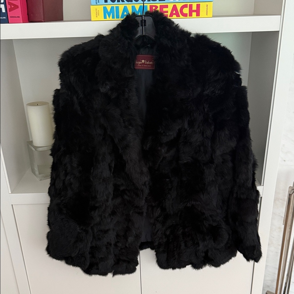 Sergio Valente Elegant Black Teddy Jacket